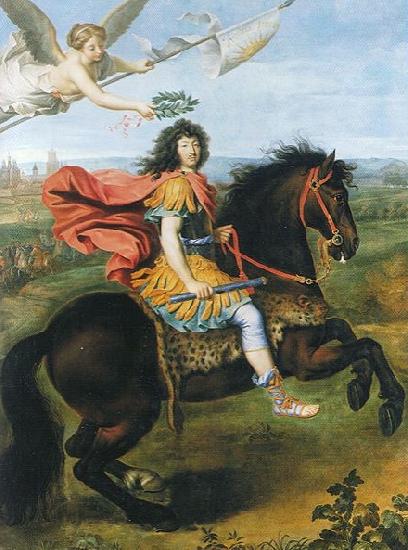 Pierre Mignard Louis XIV of France riding a horse Germany oil painting art